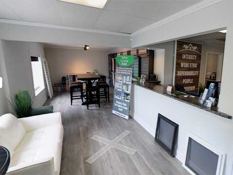 Store interior consultation room